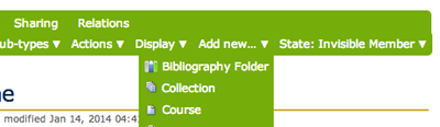 Add New Bibliography Folder