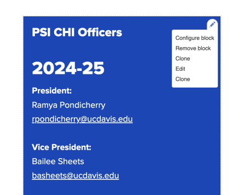 PHI CHI Officers Block